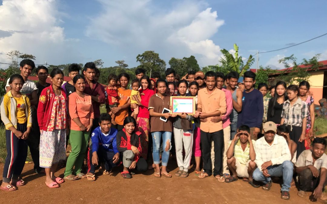 Villagers of in GCC2 were awarded the 2018 Best Village Award (Socfin Cambodia)