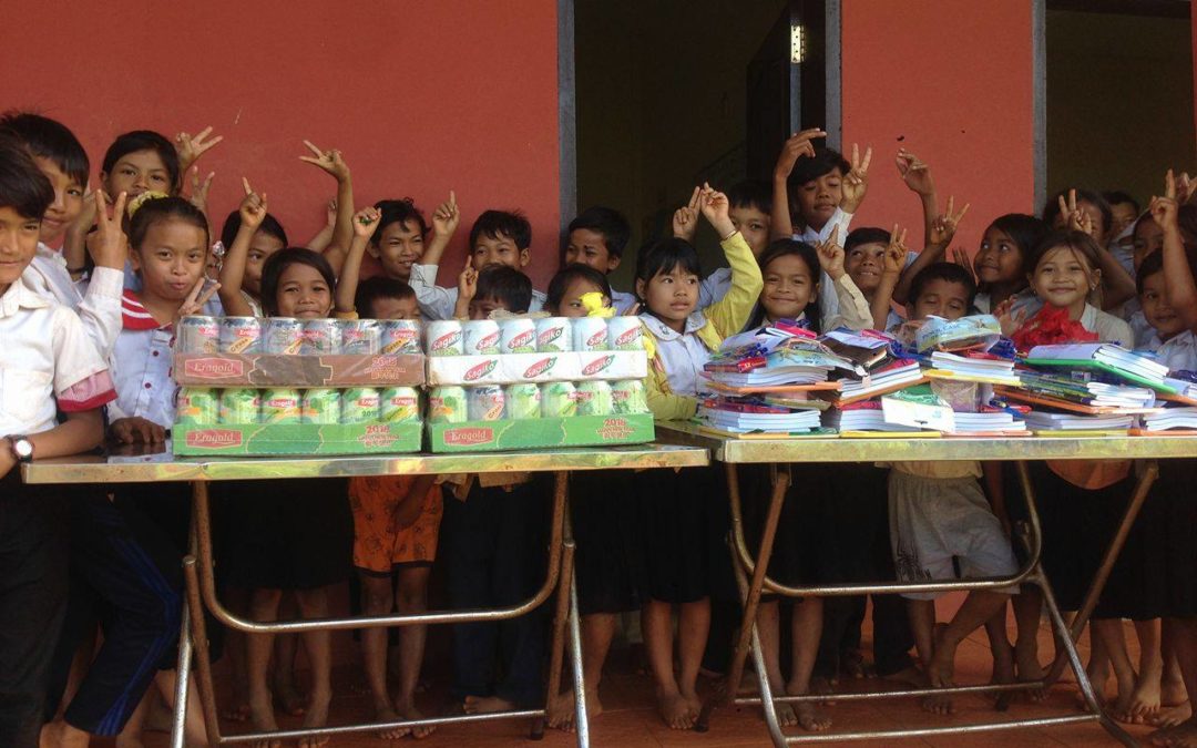 Socfin-KCD primary school’s students also received their gifts